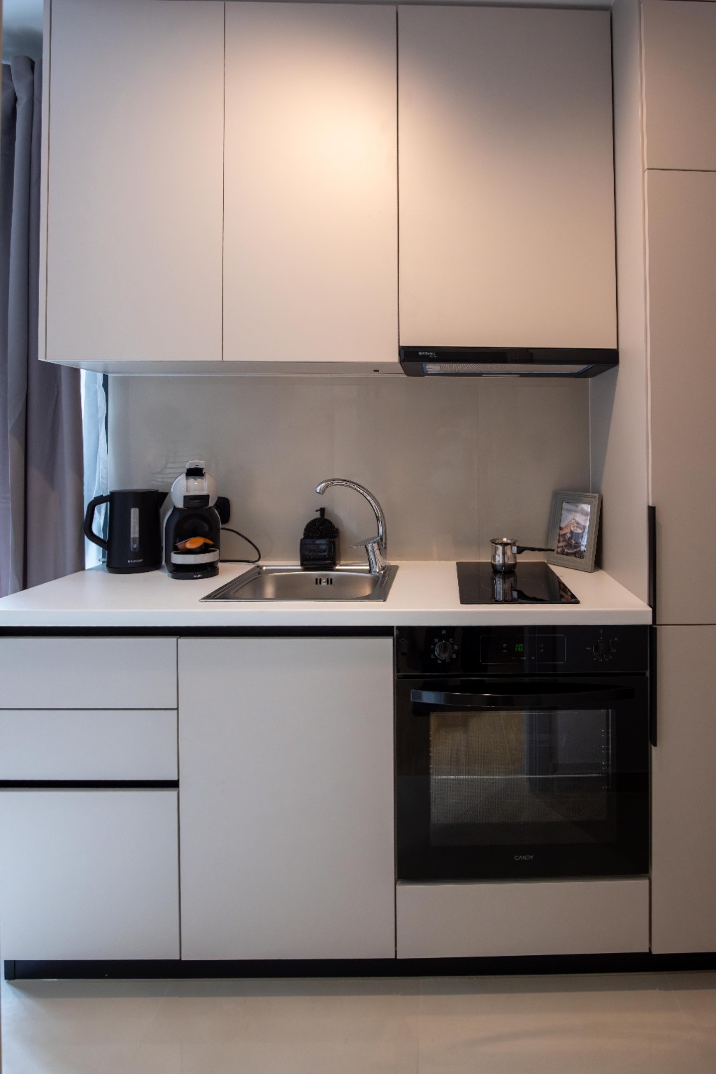 Modern fully equipped compact kitchen
